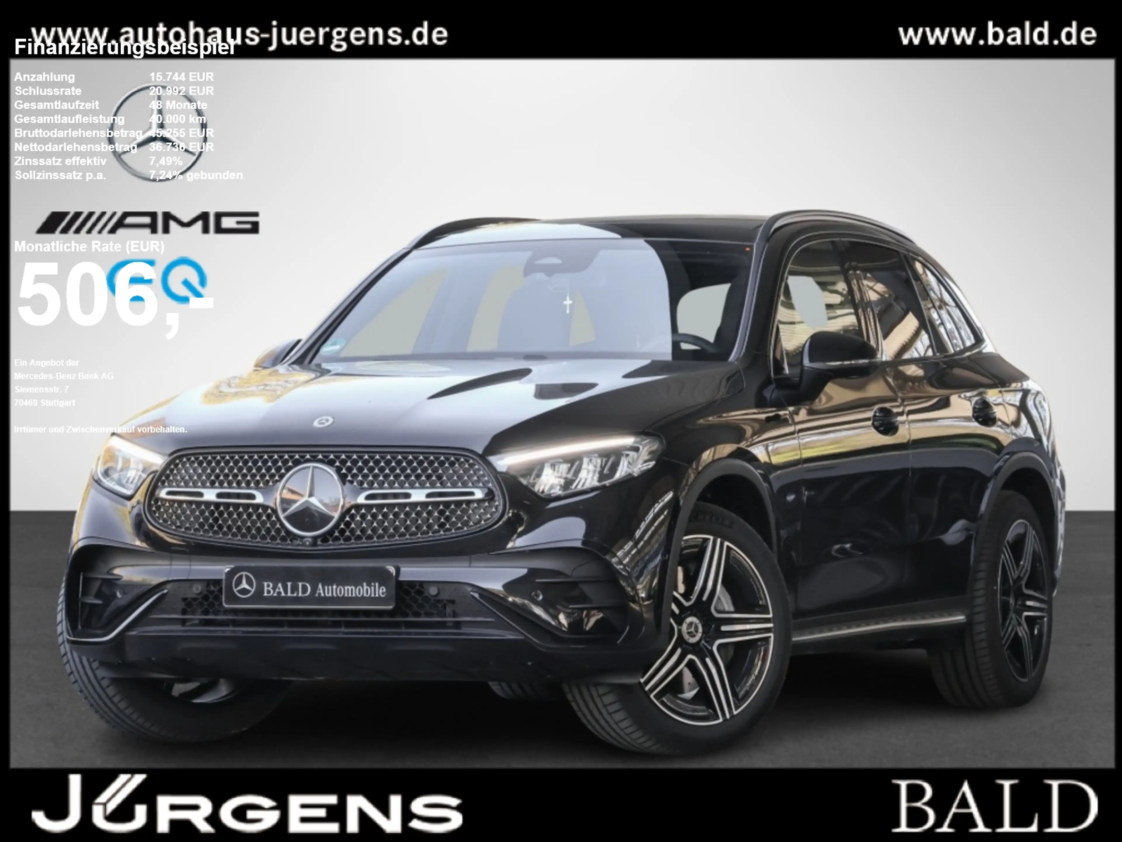 Mercedes-Benz GLC 200 d 4M AMG-Sport/Pano/Distr/Memo/AHK/360°