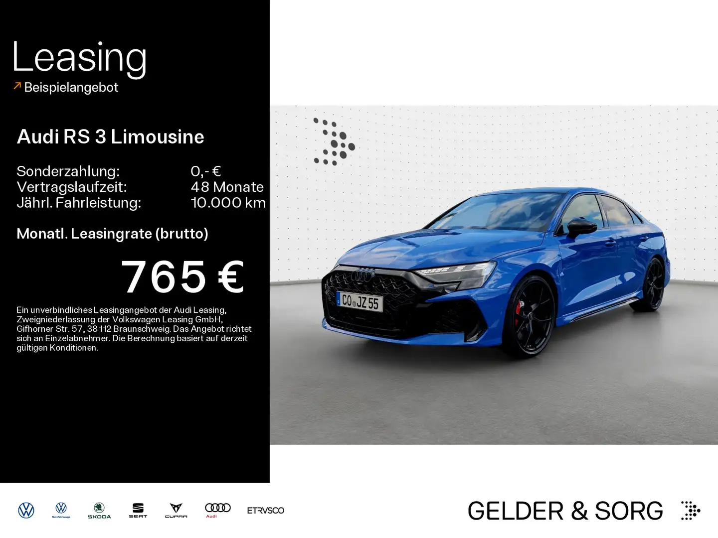 Audi RS3 Nogaro*280kmh*Exp.Pro*SONOS*Pano Bleu - 1