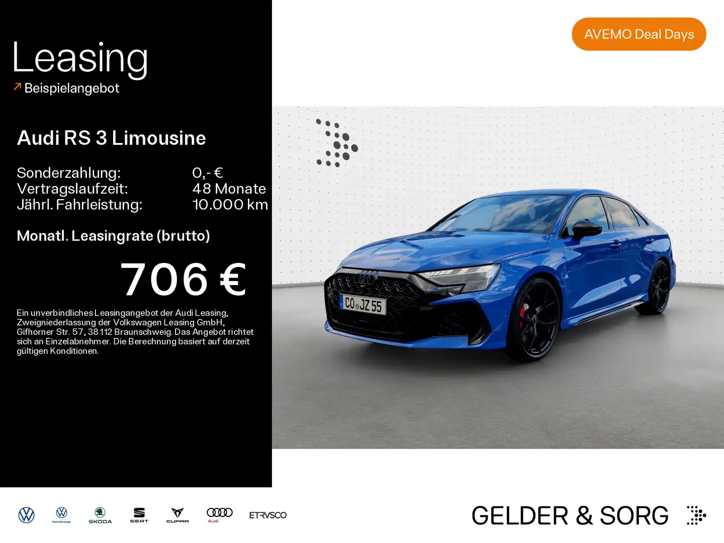 Audi RS3 Nogaro*280kmh*Exp.Pro*SONOS*Pano Blau - 1