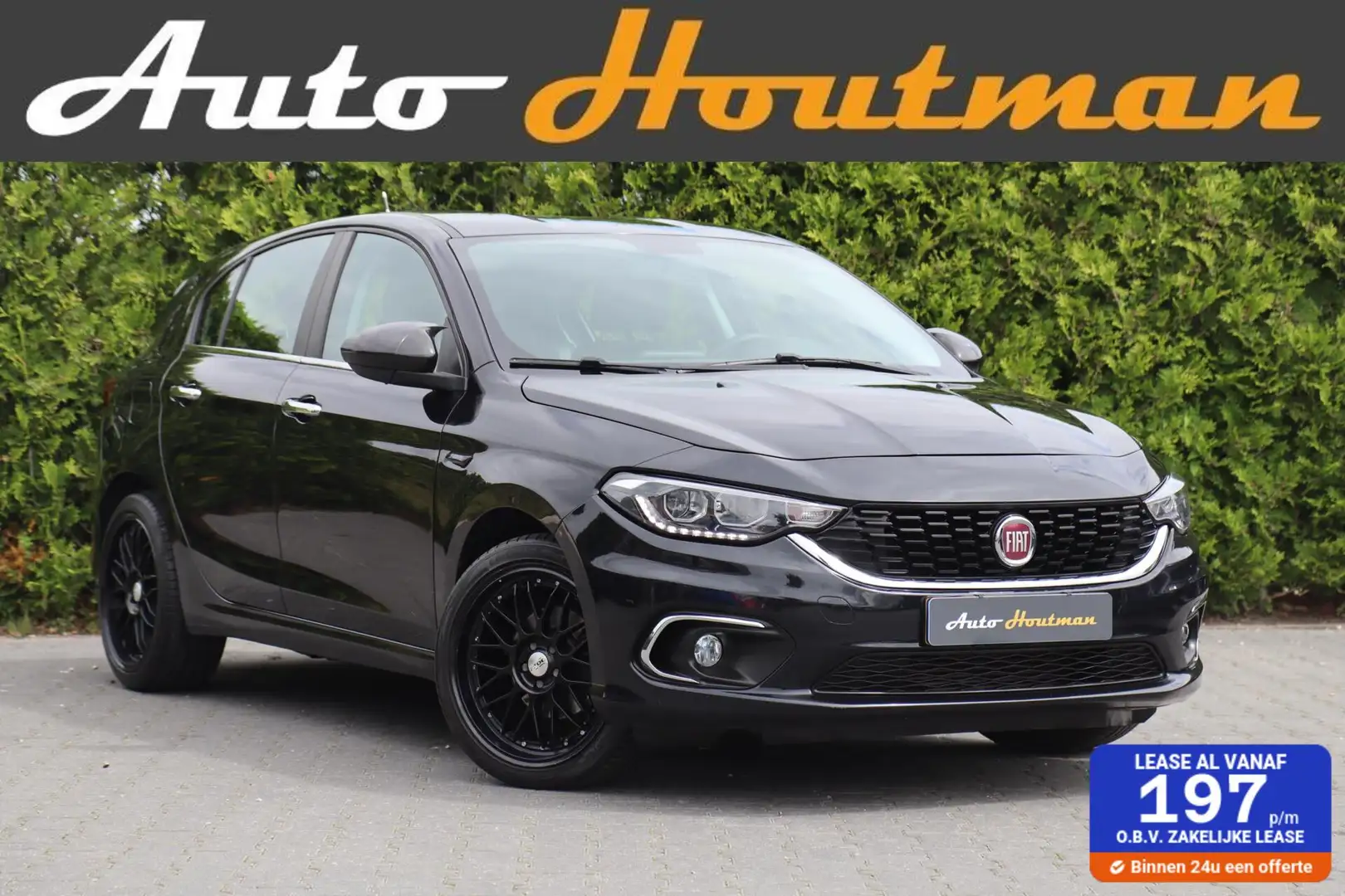 Fiat Tipo 1.4 T-Jet 16v 120 pk S-Design Airco|NAvi|Lmv|Pdc|L Zwart - 1