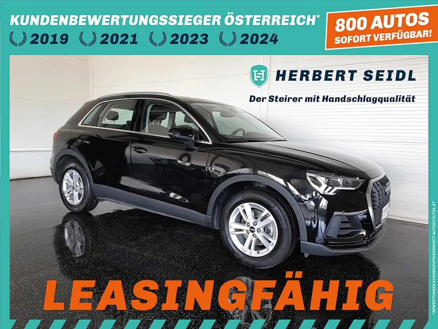 Audi Q3 Business-Line 35 TDI S-tr. *VOLL LED / NAVI / V... Zwart - 1