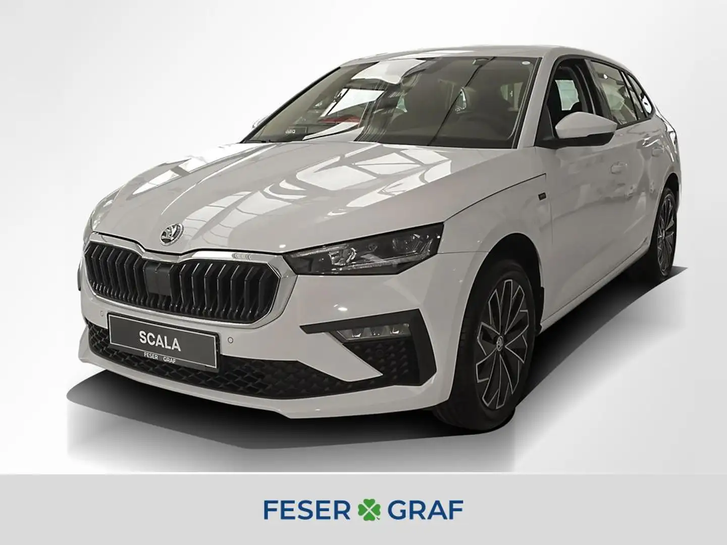 Skoda Scala Selection 1.0 TSI Kessy RüKa SmartLink Blanc - 1