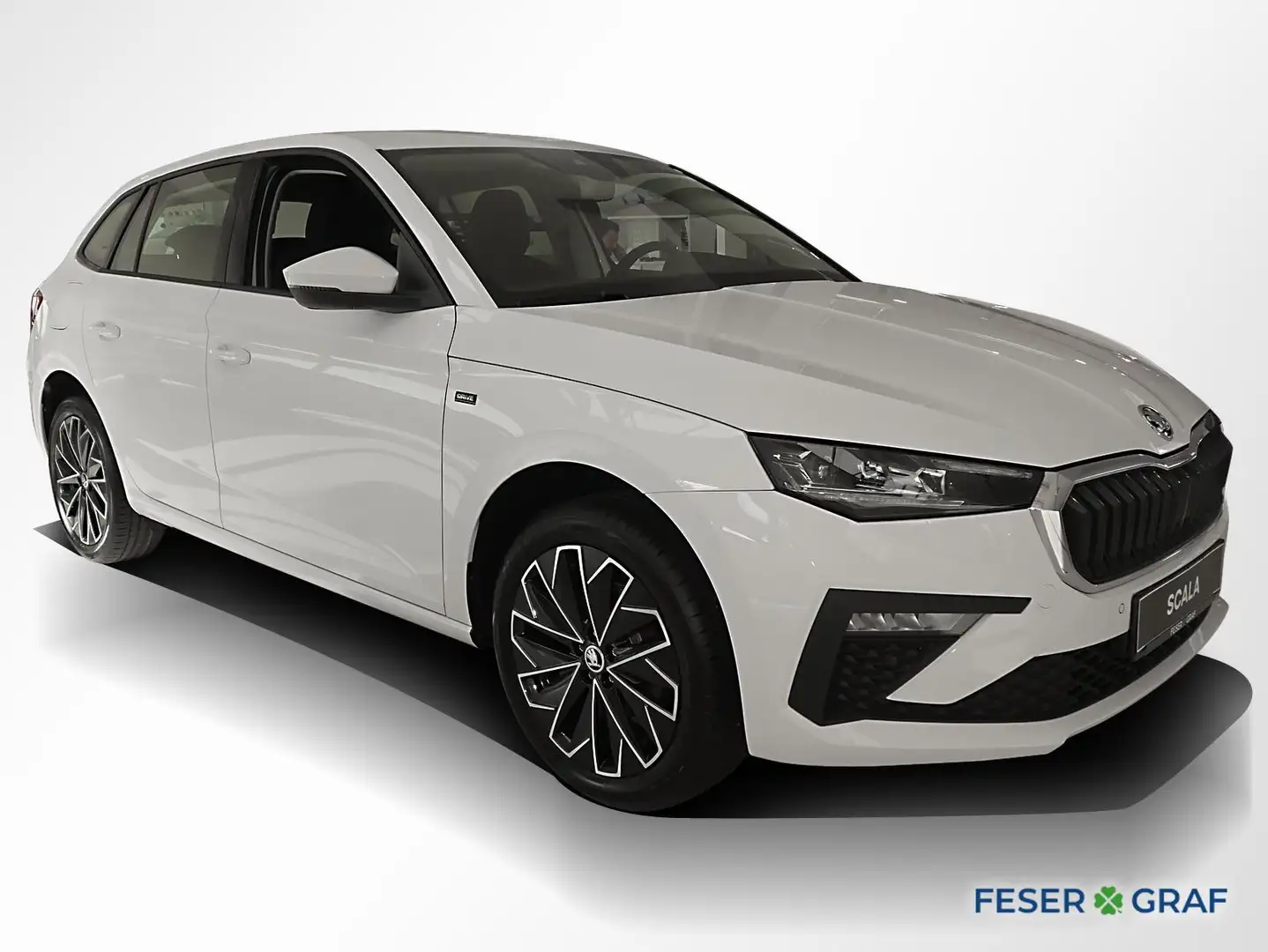 Skoda Scala Selection 1.0 TSI Kessy RüKa SmartLink Blanc - 2