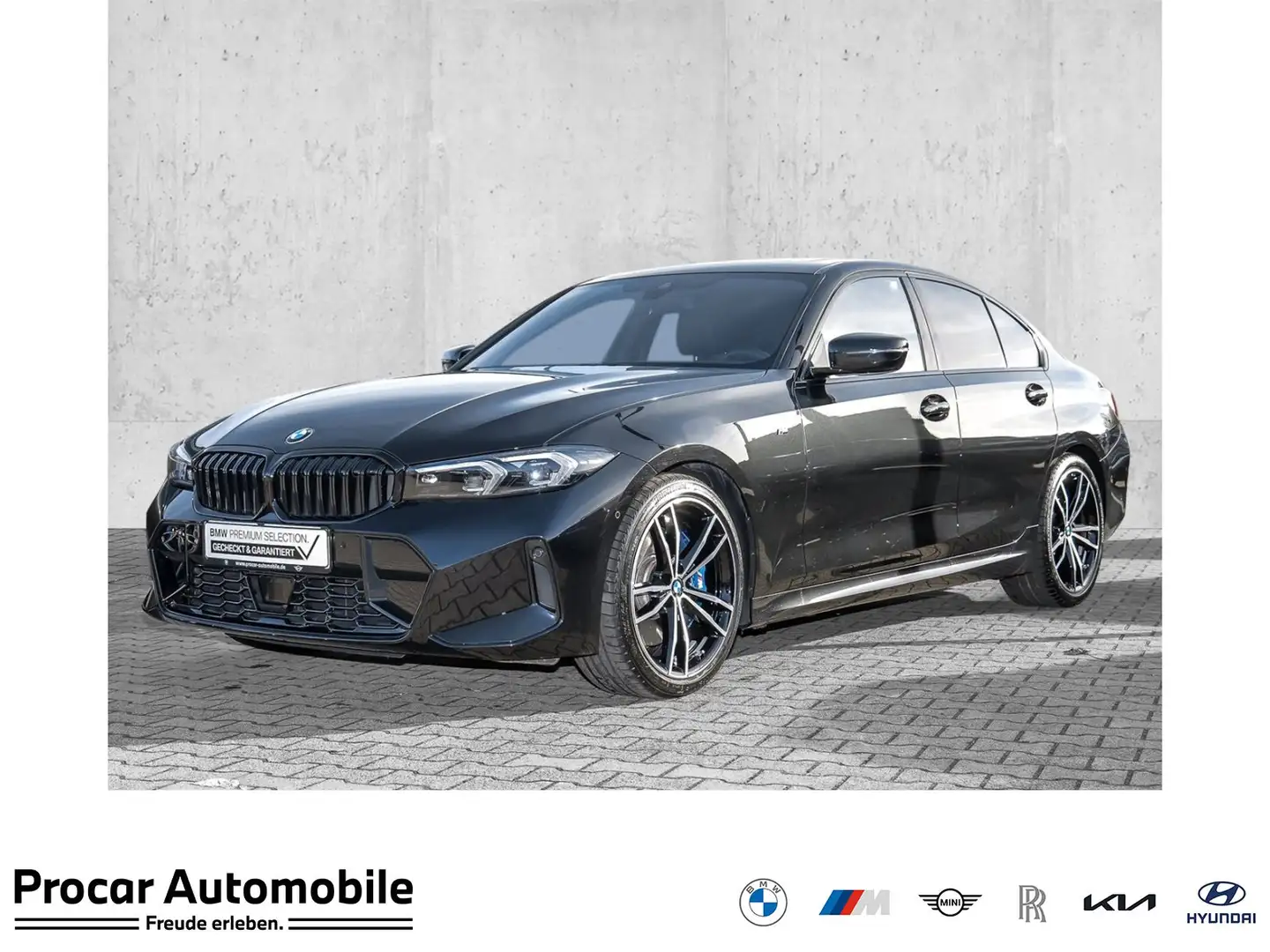 BMW 330 d Limousine M Sport Pro HuD Glasd. ACC LED RFK HiF Schwarz - 1