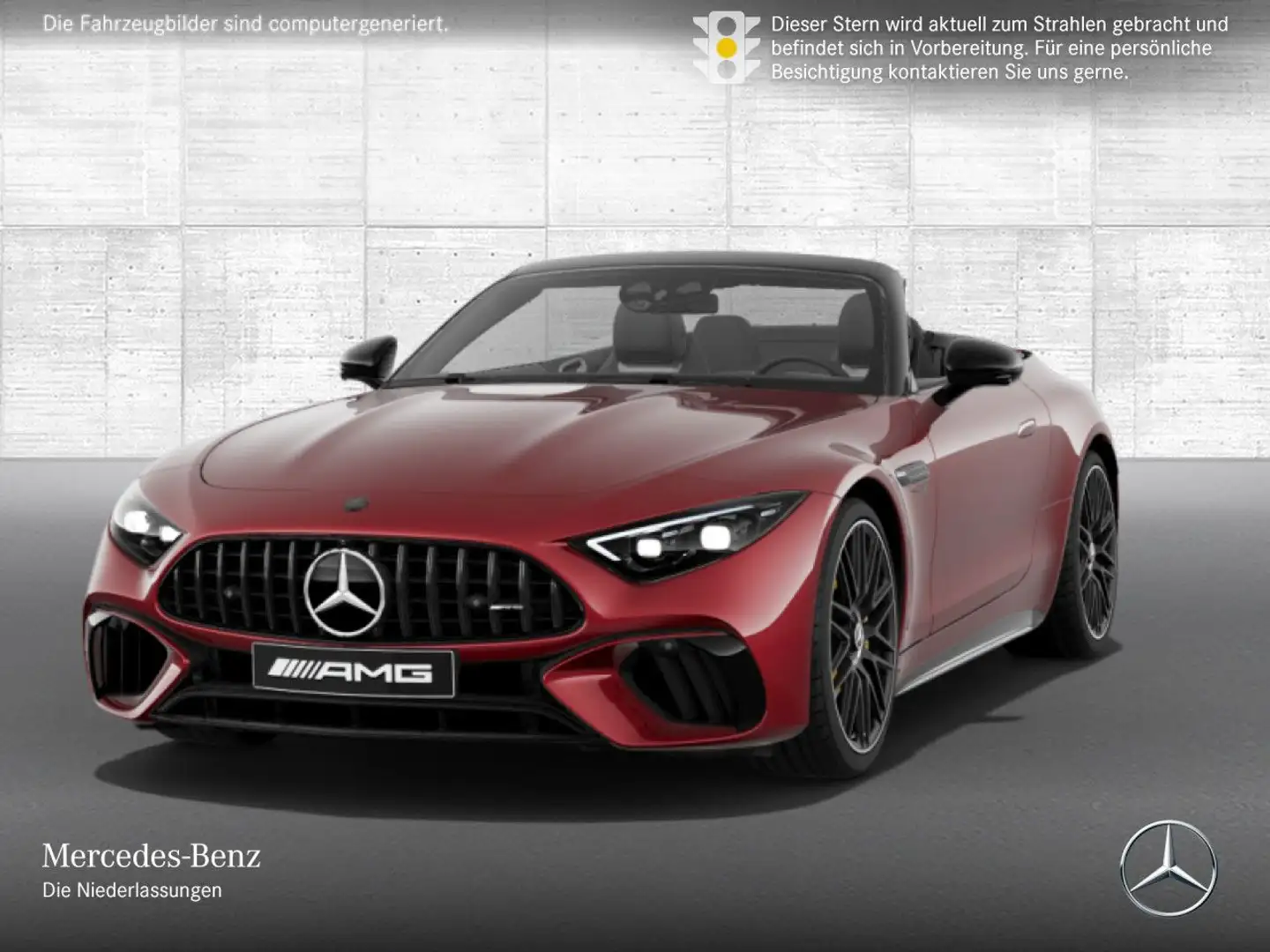 Mercedes-Benz SL 63 AMG Cab. 4M Nachtsicht Burmester Distr+ HUD Rot - 2