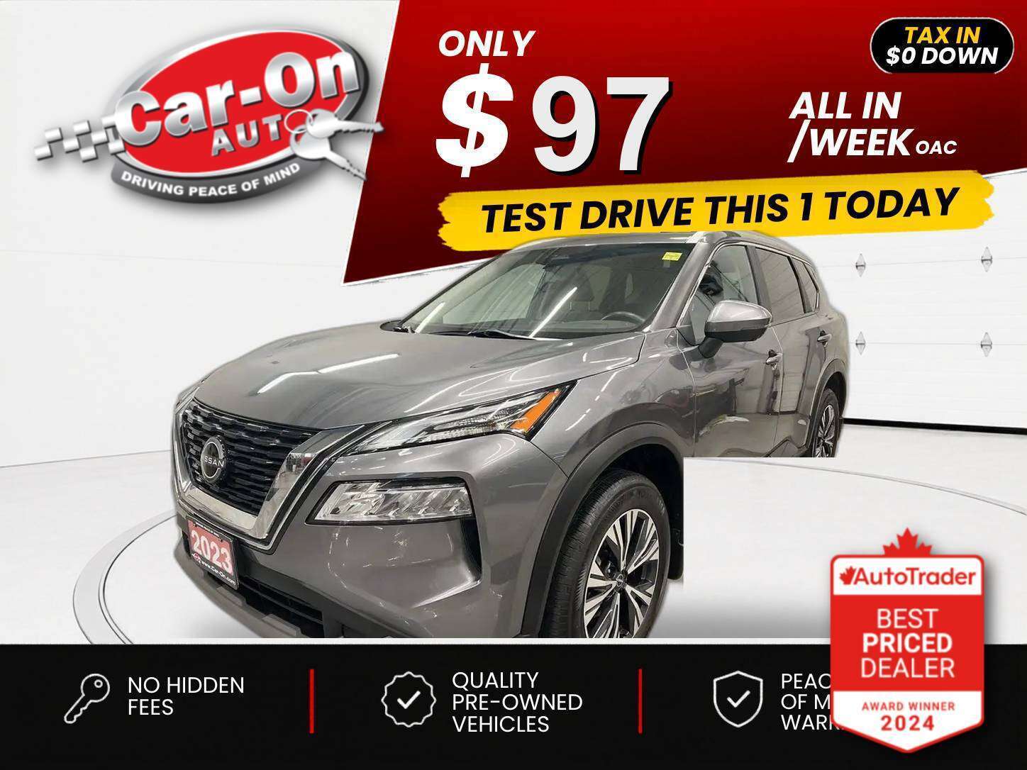 Gray 2023 Nissan Rogue SUV / Crossover All-Wheel Drive Automatic