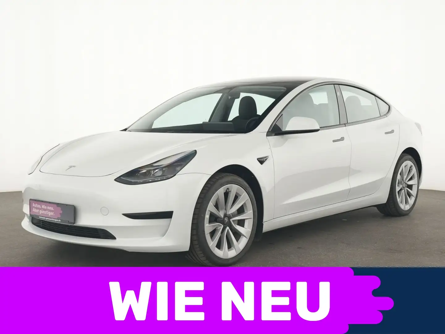Tesla Model 3 Rückfahrkamera HD|ACC|Navigation|SHZ Weiß - 1