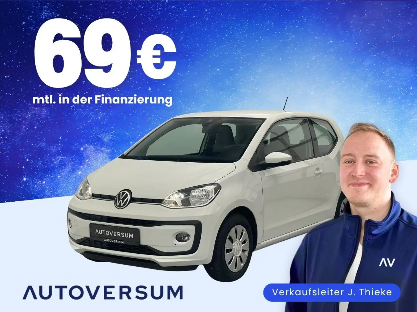 Volkswagen up! Move Up! *KAM*PDC*TEMP*SHZ*KLIMA* Weiß - 1