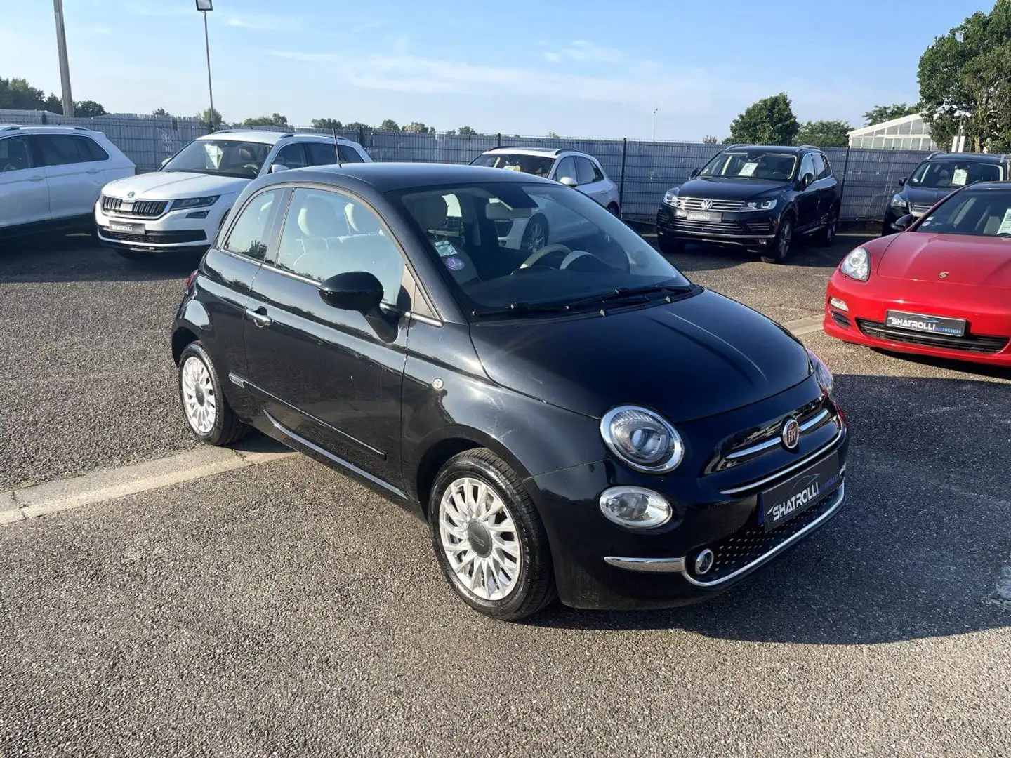 Fiat 500 1.2 MPi 69ch Eco BoîteAuto 8,000Kms GPS Toit Panor Noir - 2