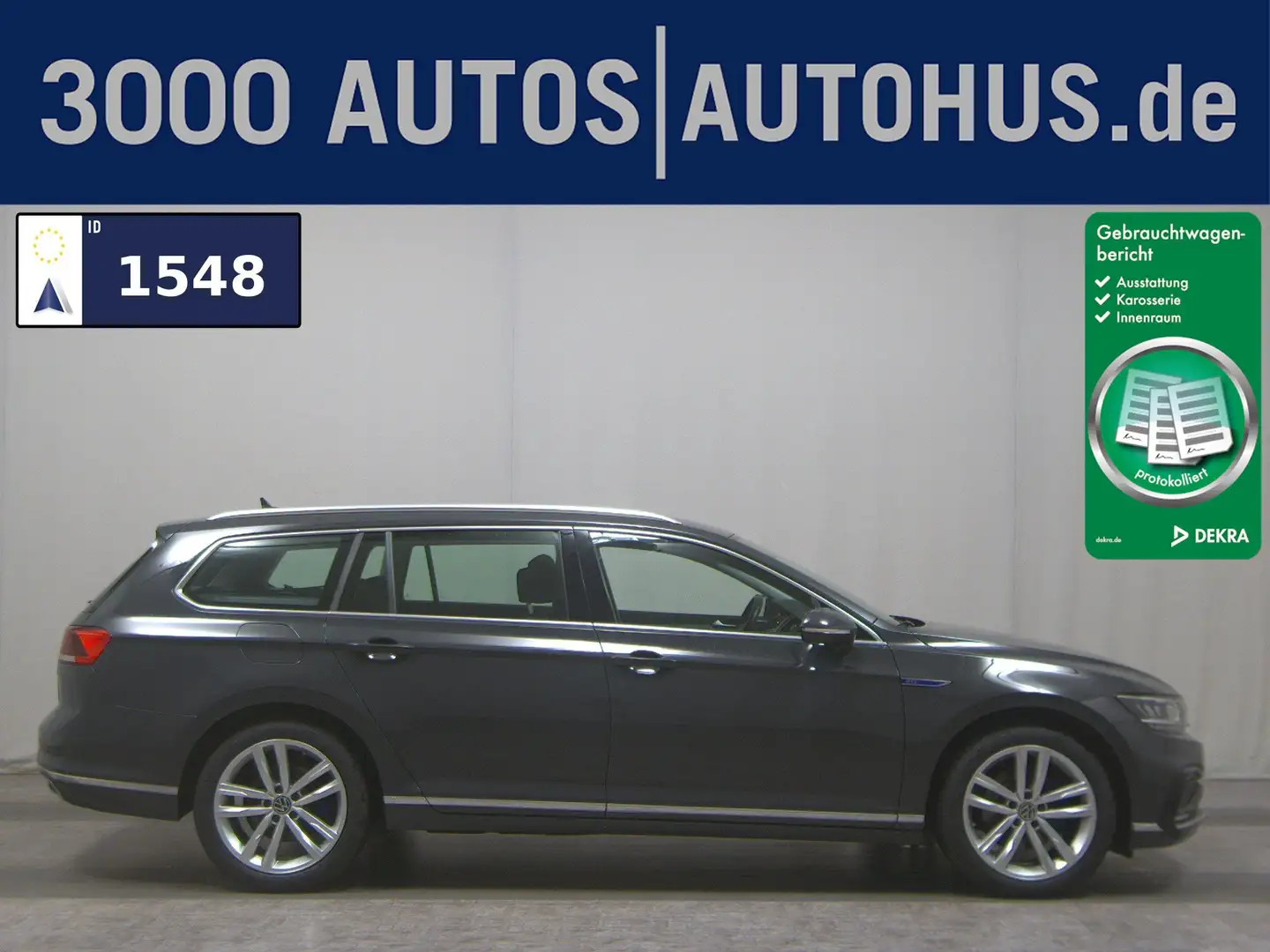 Volkswagen Passat Var. GTE 1.4 TSI Navi LED RFK AHK StHzg Grau - 1