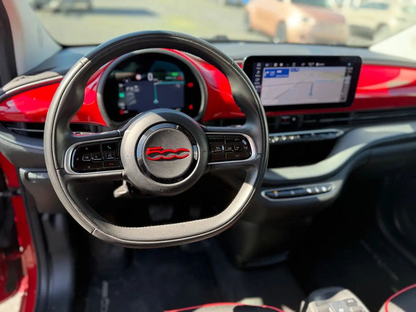 Fiat 500e Red LED-Scheinwerfer Rot - 2