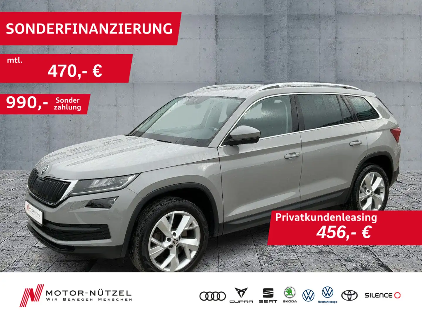 Skoda Kodiaq 2.0 TSI 4x4 DSG STYLE LED+NAV+SHZ+RFK+AHK Grau - 1