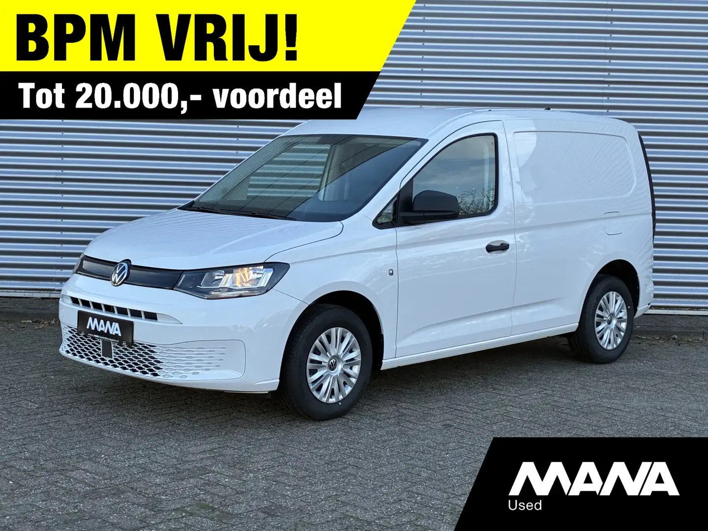 Volkswagen Caddy 2.0TDI / 102PK / Candy White / Airco / Meegespoten Blanc - 1