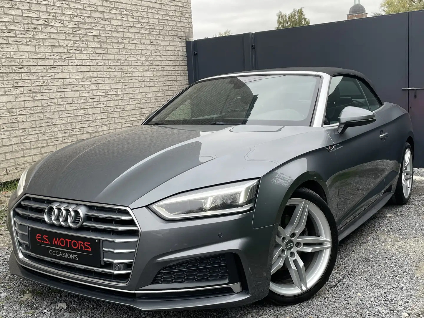 Audi A5 A5 Cabriolet 2.0 TDi S line Start/Stop DPF Gris - 1