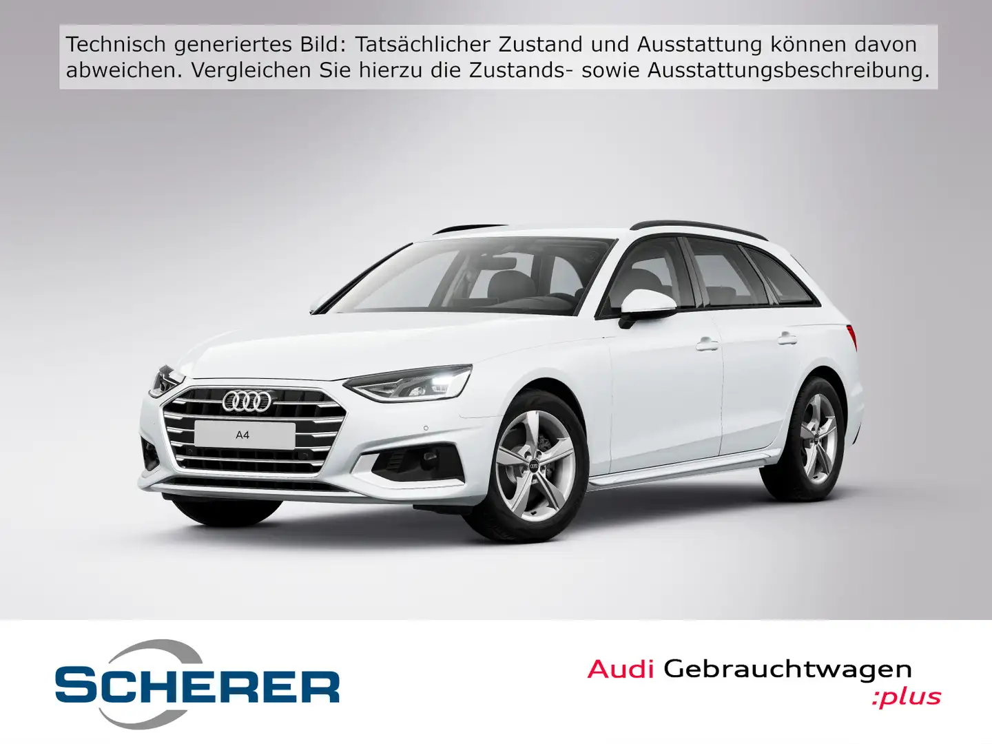 Audi A4 advanced 30 TDI 100(136) kW(PS) S troni Weiß - 1