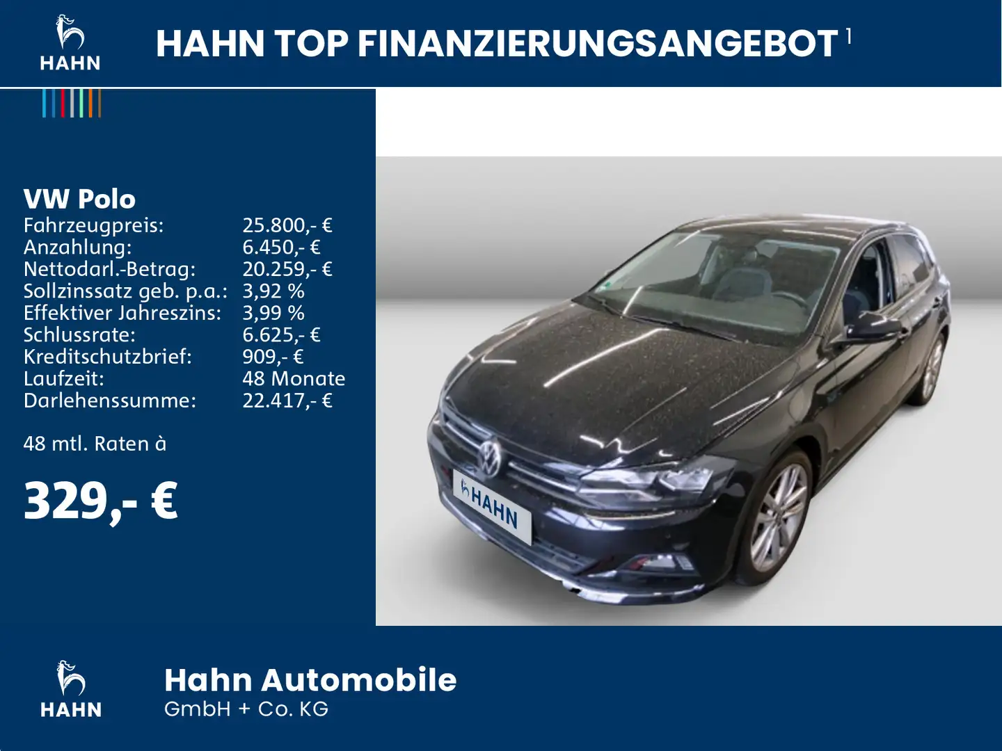 Volkswagen Polo 1.0TSI Highline Bluetooth Cam Navi Sitzheiz Schwarz - 2