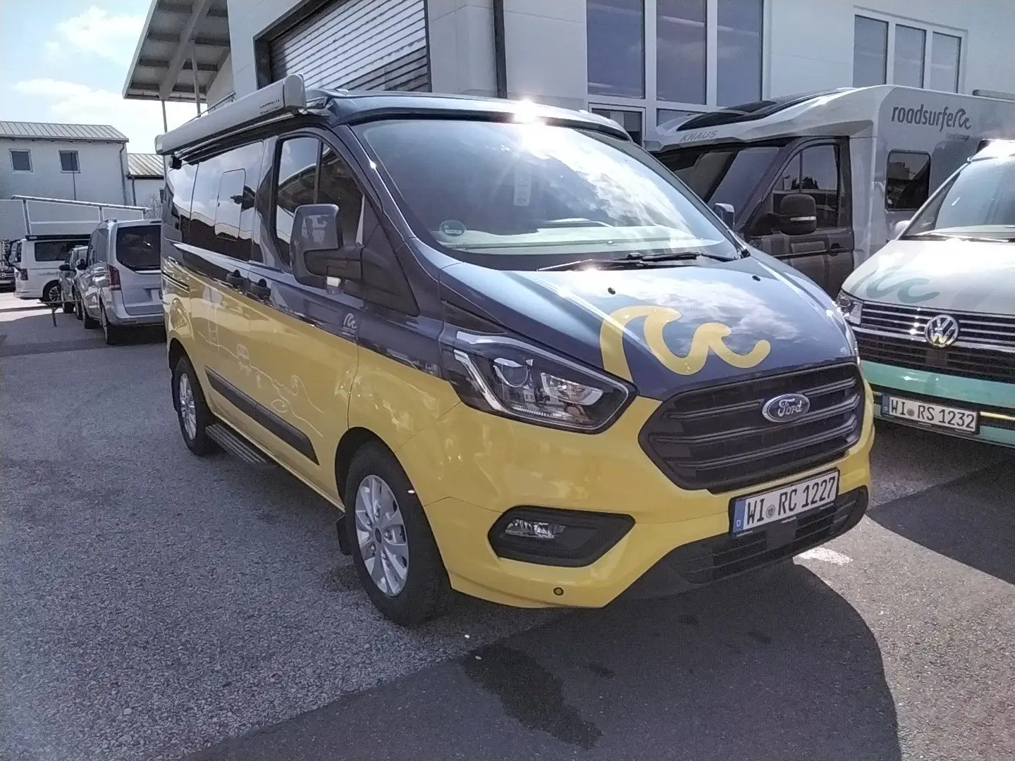 Ford Transit Custom Nugget Markise, Aufst.D, Heckküche, Blau - 2
