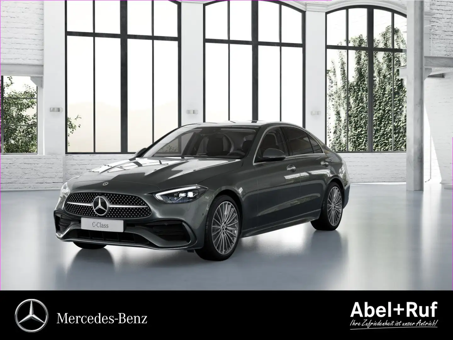 Mercedes-Benz C 220 d AMG+LED+Kamera+Ambi+Memo+LrHz+TotW+AHK Grau - 1