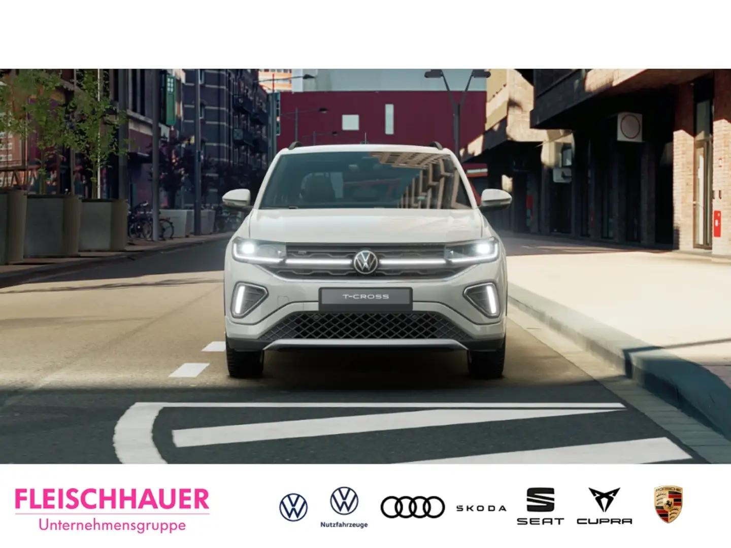 Volkswagen T-Cross 1.0 TSI R-Line ACC CARPLAY NAVI REAR-VIEW Gris - 2