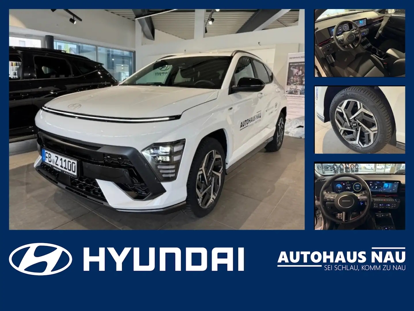 Hyundai KONA 1.6 GDI N Line Inkl. Inspektionspaket Big Deal Weiß - 1