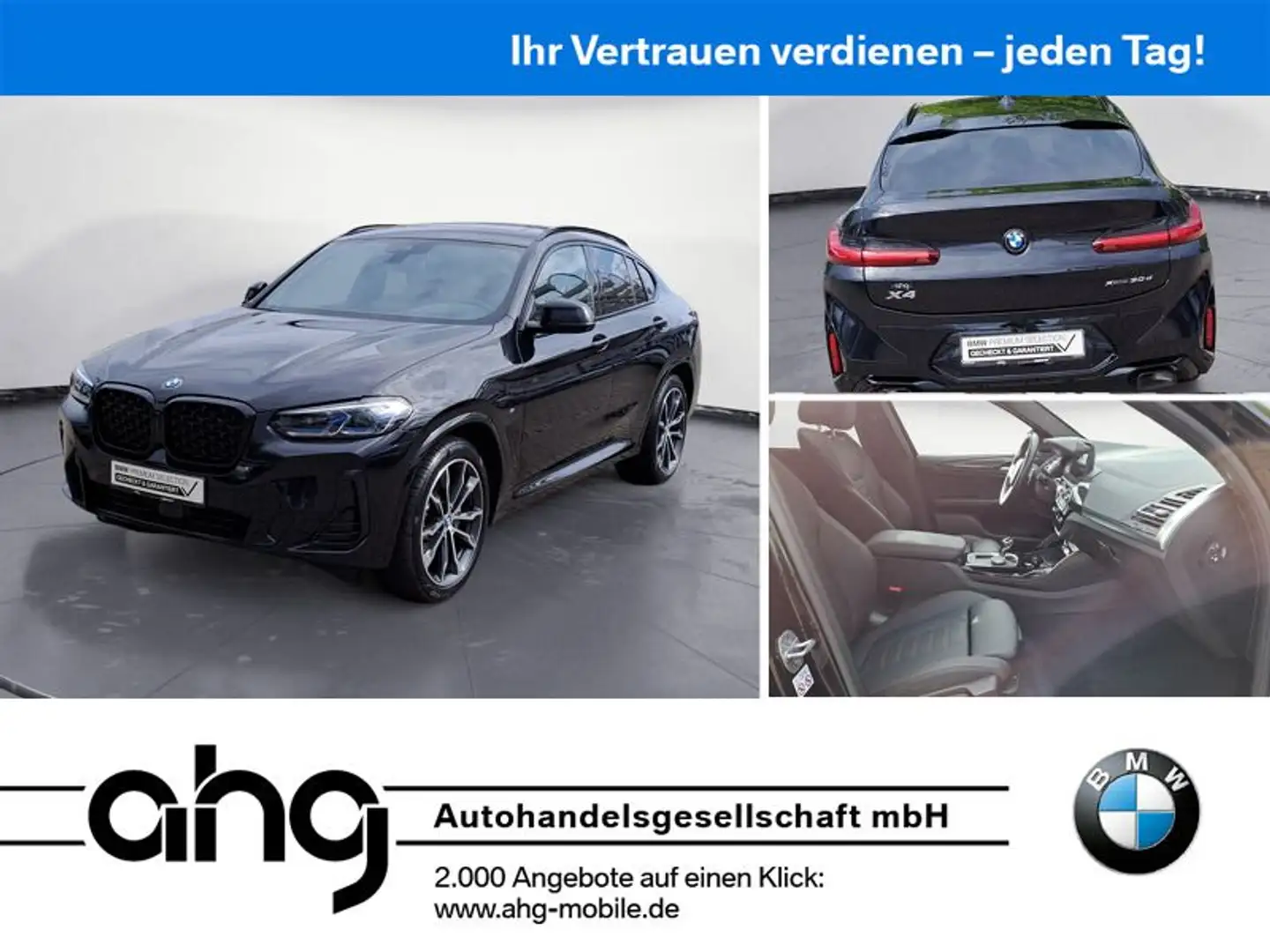 BMW X4 xDrive30d M Sportpaket Innovationsp. AHK Schwarz - 1