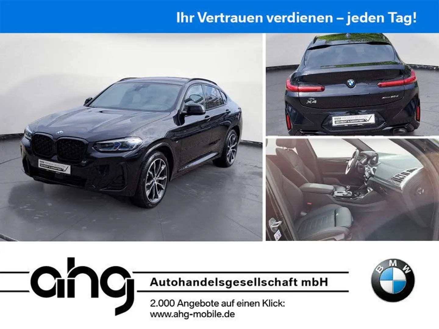 BMW X4 xDrive30d M Sportpaket Innovationsp. AHK Noir - 1