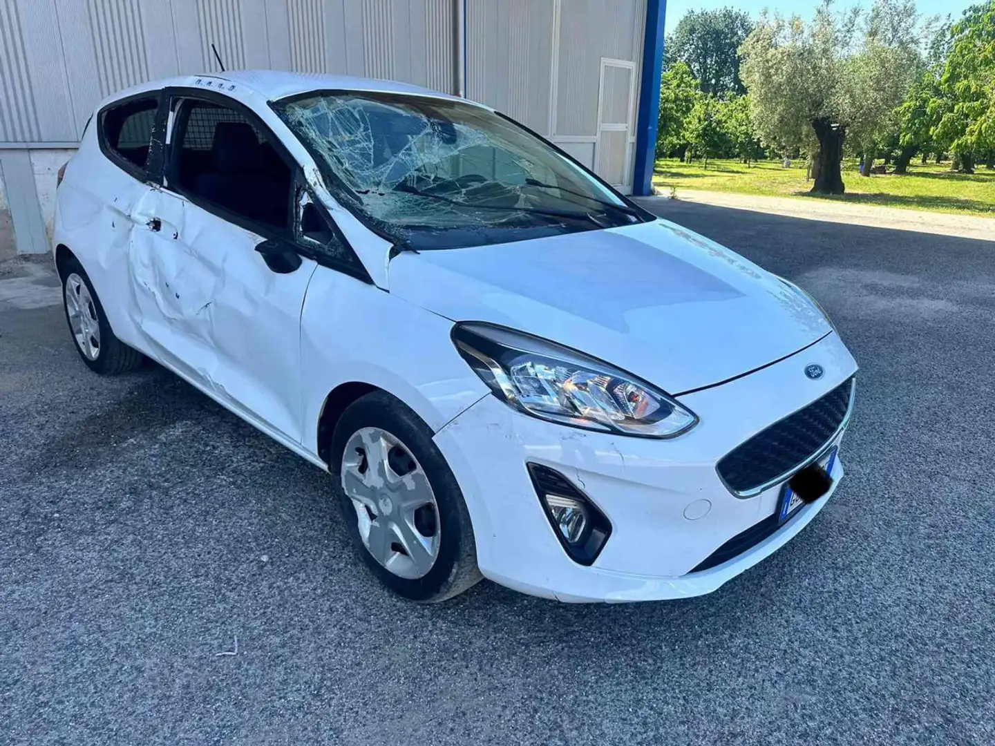 Ford Fiesta 1.5 TDCi 85 CV 3 porte Van Trend Blanc - 1