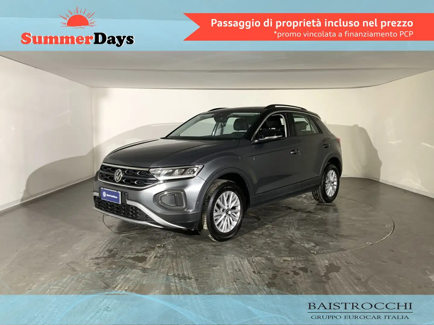 Volkswagen T-Roc 1.5 tsi life dsg Gris - 1