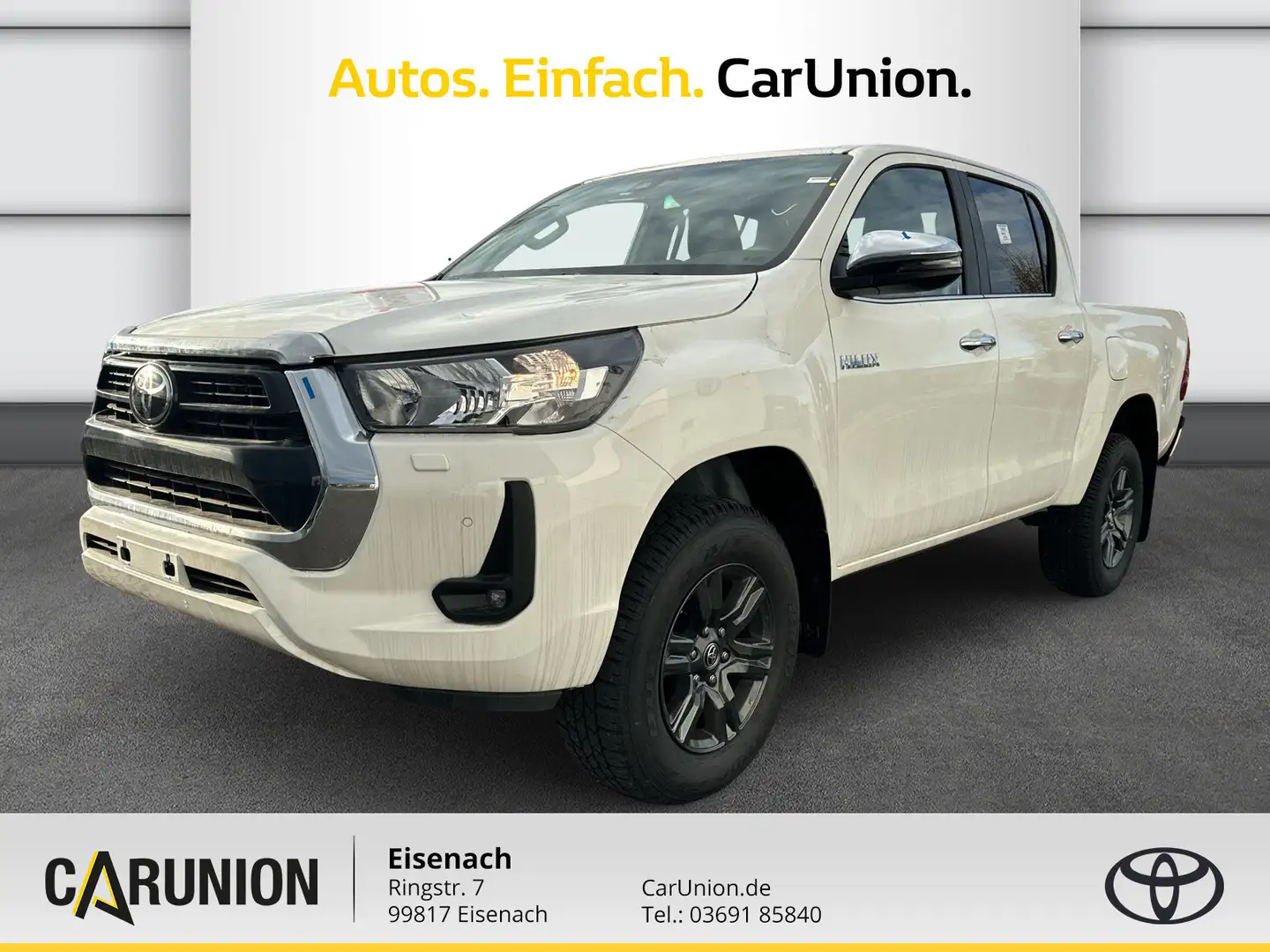 Toyota Hilux 2,4 AT DC COMFORT+KAMERA+APPLE-CAR Weiß - 1