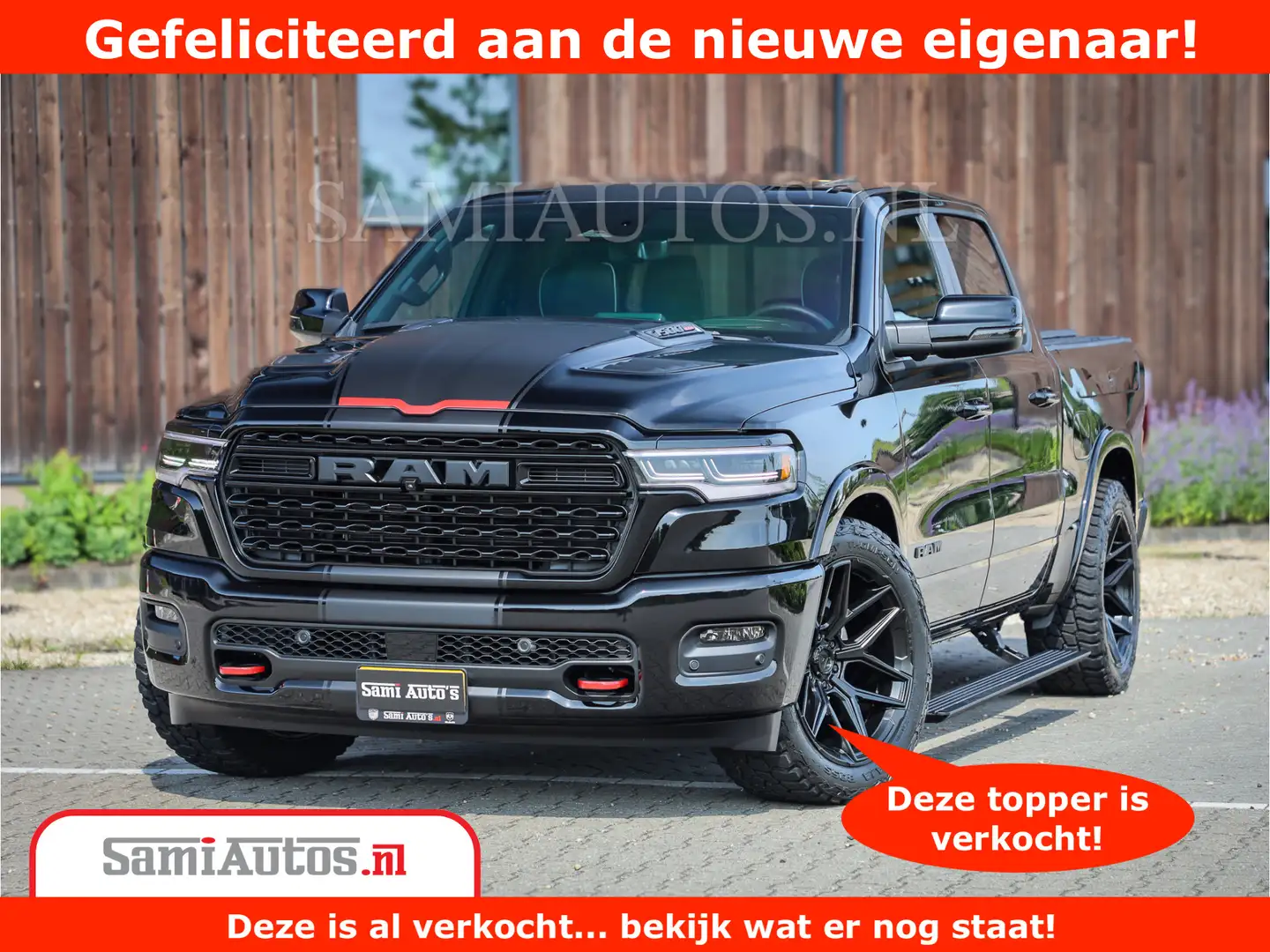 Dodge RAM 1500 Limited Night High Output 540HP 706Nm | Massa Negru - 1