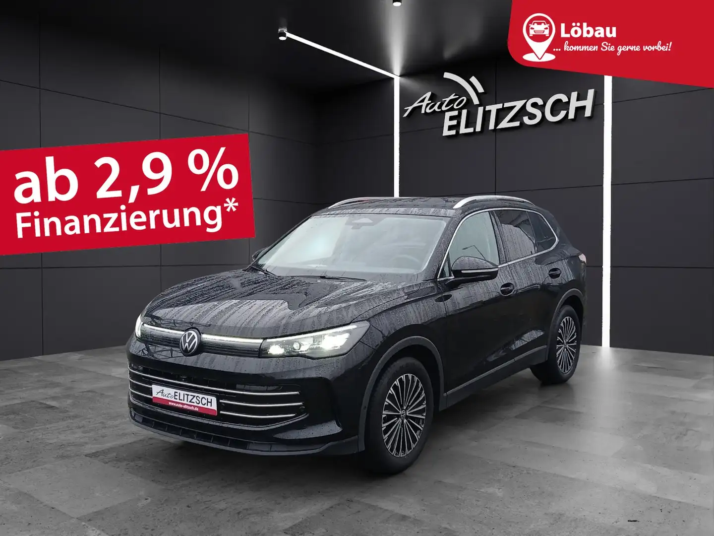 Volkswagen Tiguan eTSI Elegance DSG Matrix AHK Navi AID ACC RFK SH Schwarz - 1