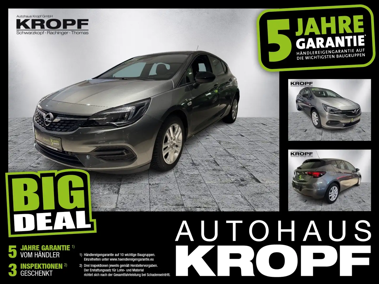 Opel Astra K 1.2 Turbo Business Elegance LED+Navi+LM Grau - 1