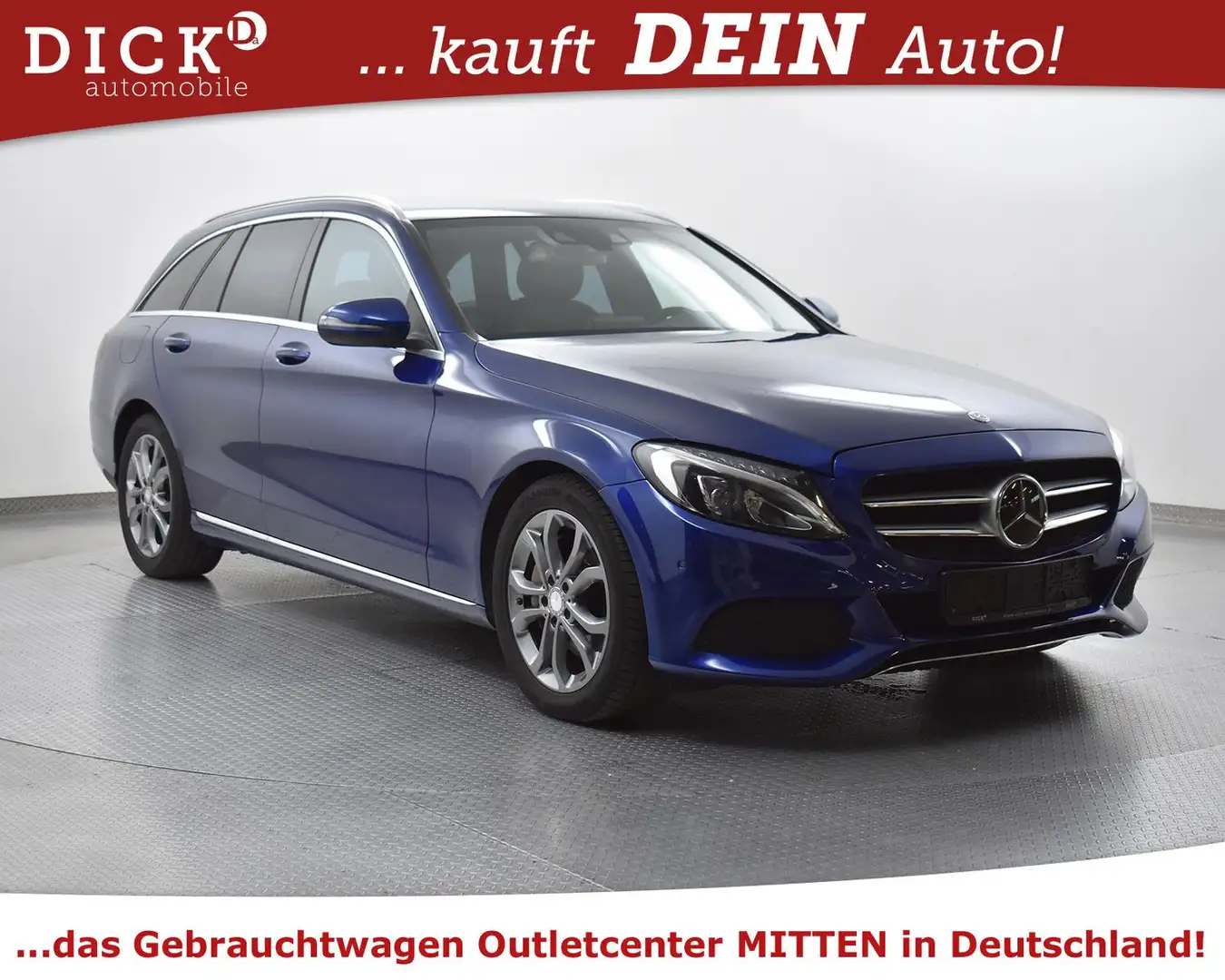 Mercedes-Benz C 250 d T 9G 2X Avantg NAVI+LEDER+SHZ+LED+ACC+ Blau - 1