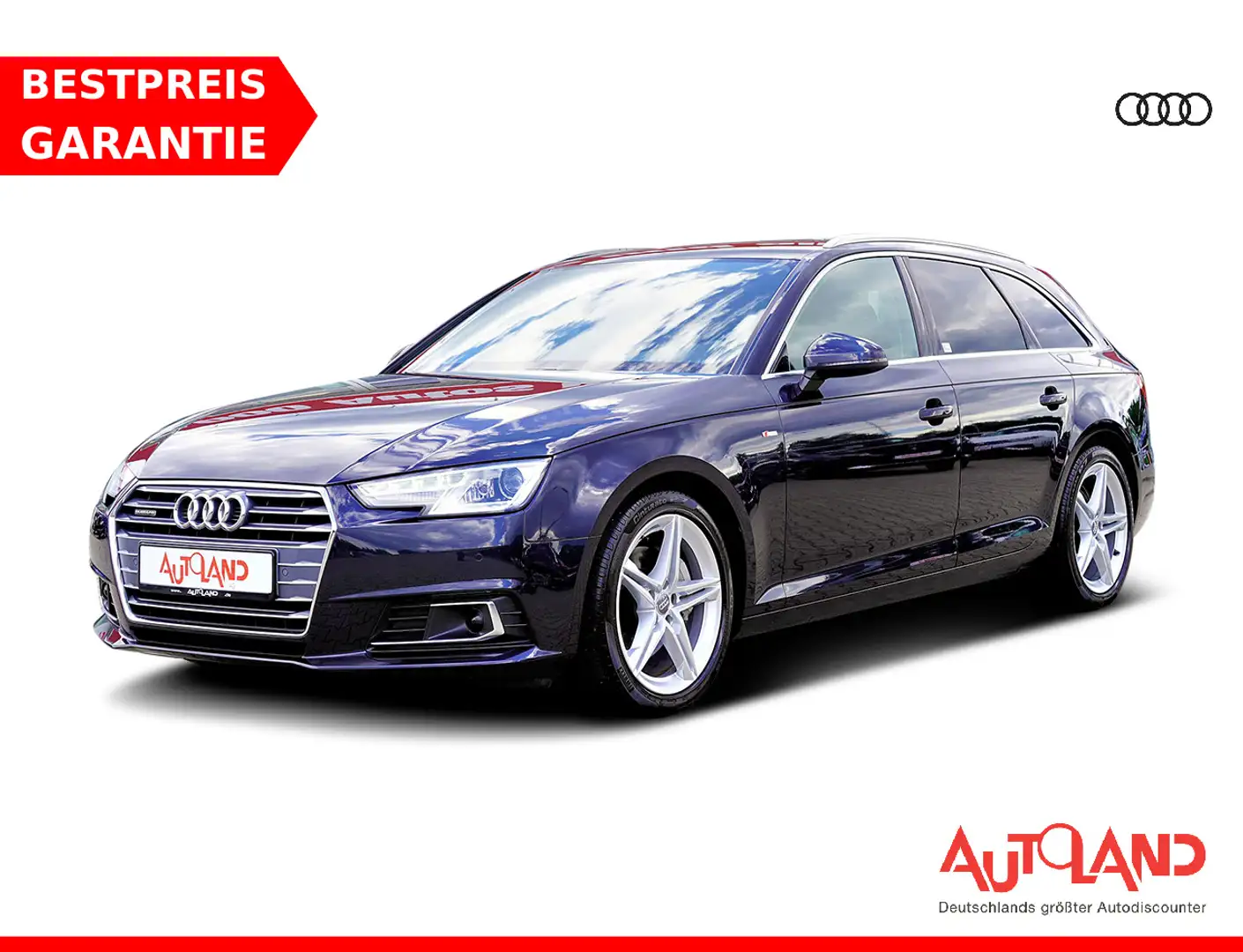Audi A4 Avant 2.0 TDI quattro sport S Line Bi-Xenon Blauw - 1