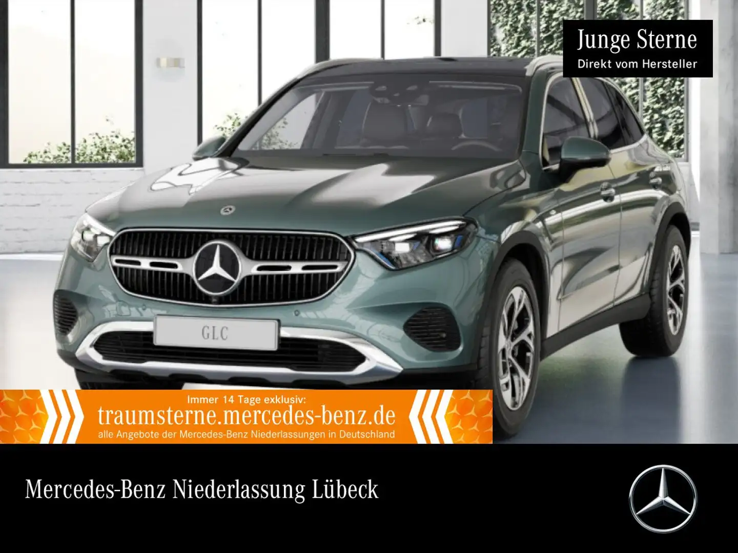 Mercedes-Benz GLC 300 e 4M AVANTG+PANO+360+AHK+KEYLESS+9G Silber - 1