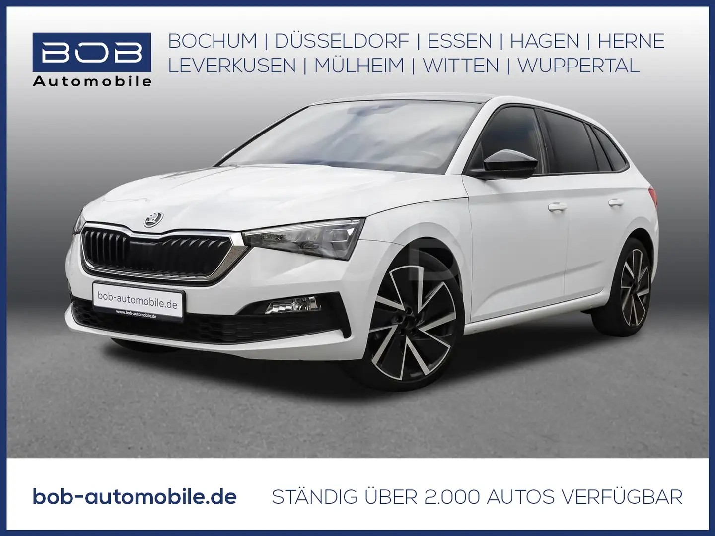 Skoda Scala 1.0 TSI Style  PANO SHZ PDC KLIMA LM BT USB Blanc - 1