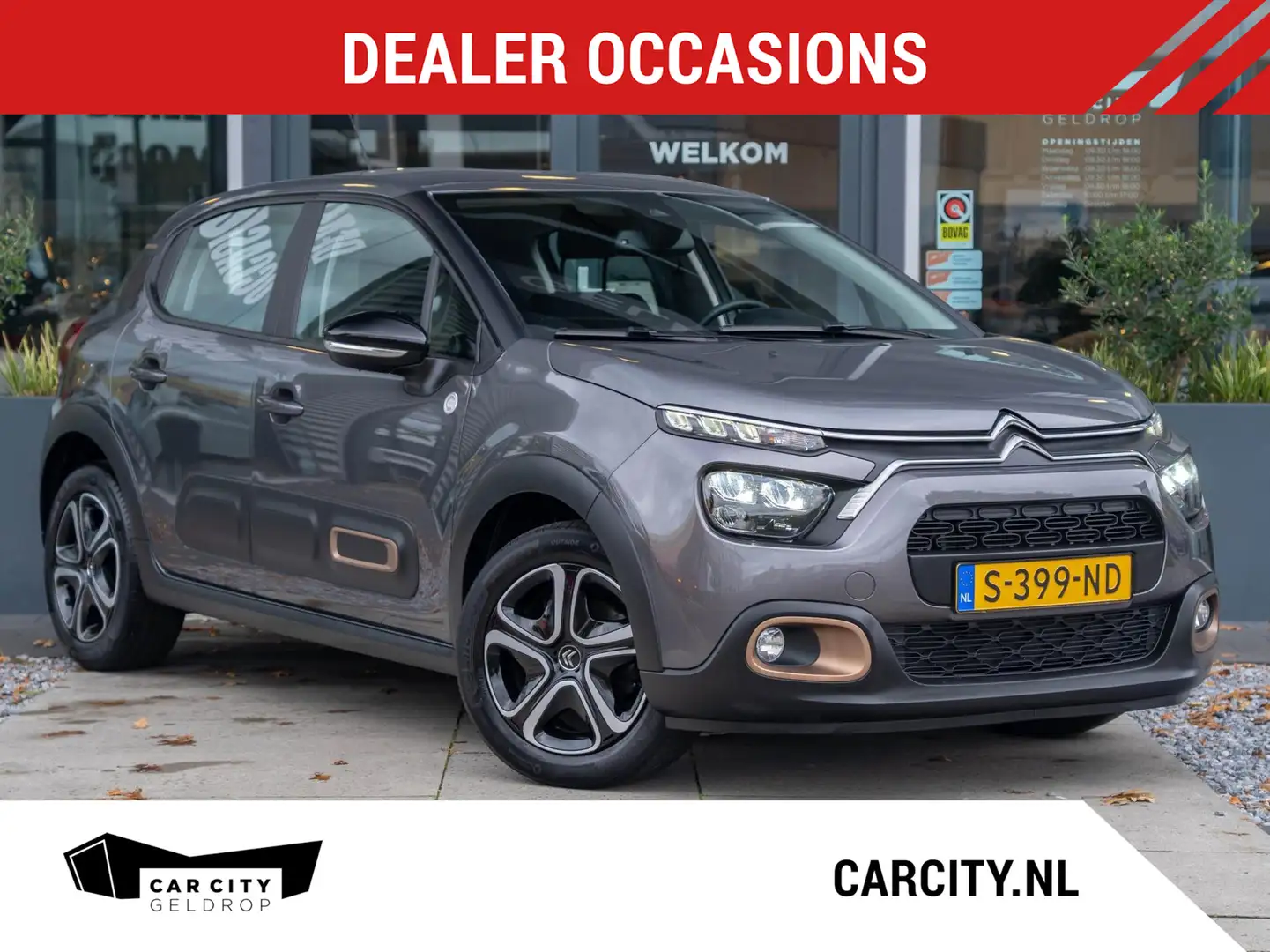 Citroen C3 1.2 PureTech C-Series / LED koplampen / Carplay / Grijs - 1