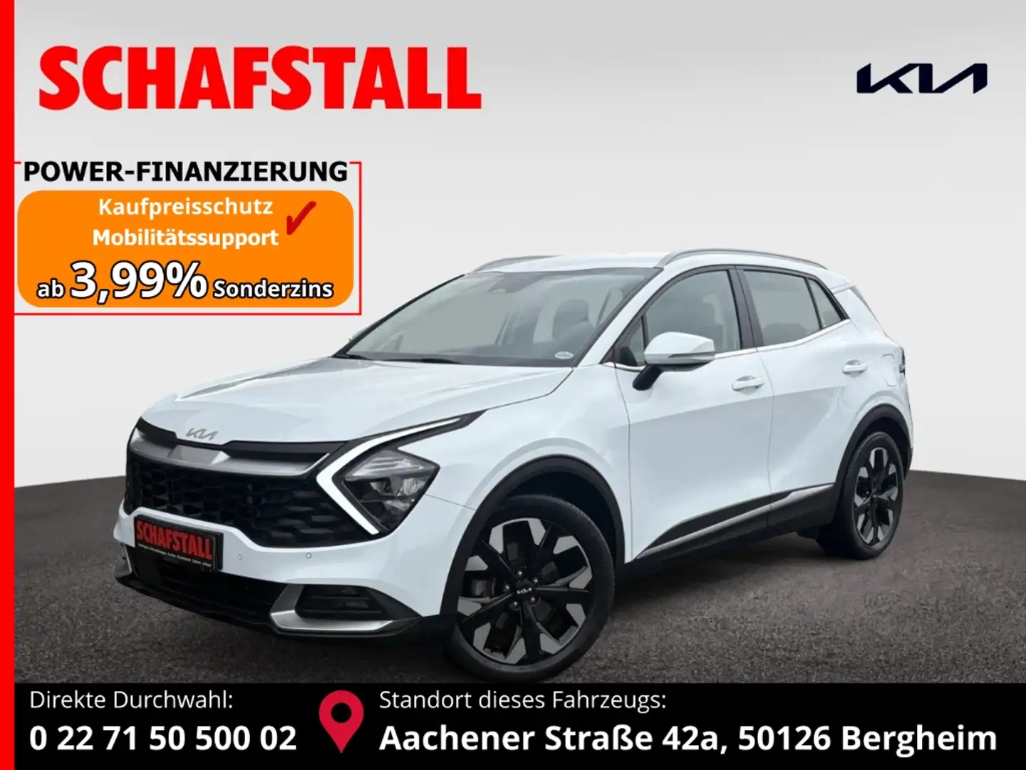 Kia Sportage 1.6 T-GDI PHEV 4WD DCT AHK Navi ACC Tempomat Kamer Weiß - 1