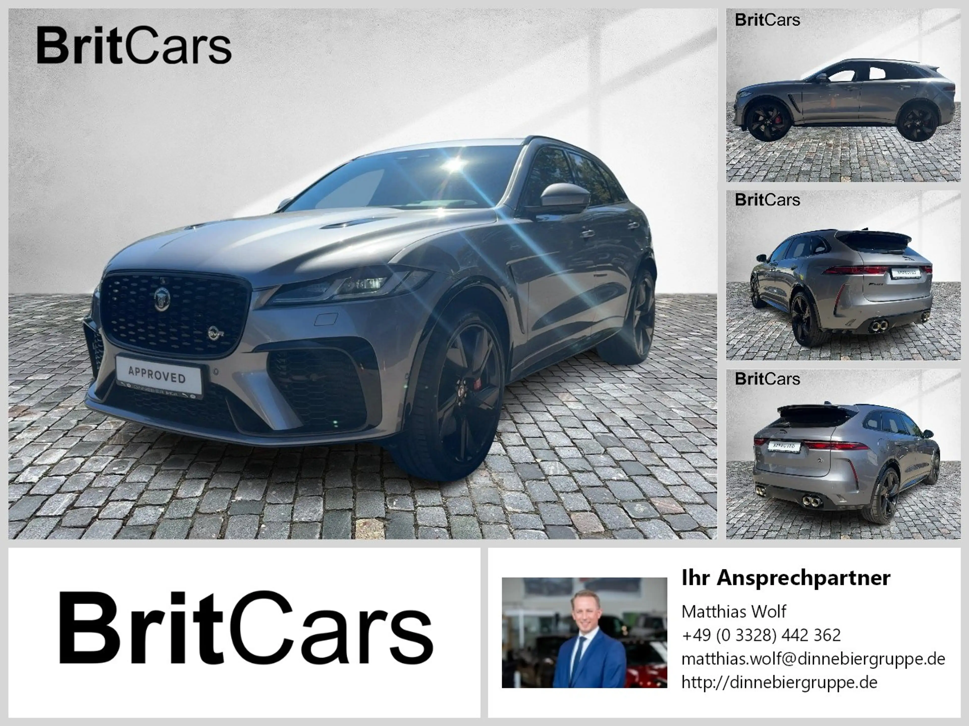Jaguar F-Pace / P550 SVR 360-CAM ACC CAM LED NAVI PANO