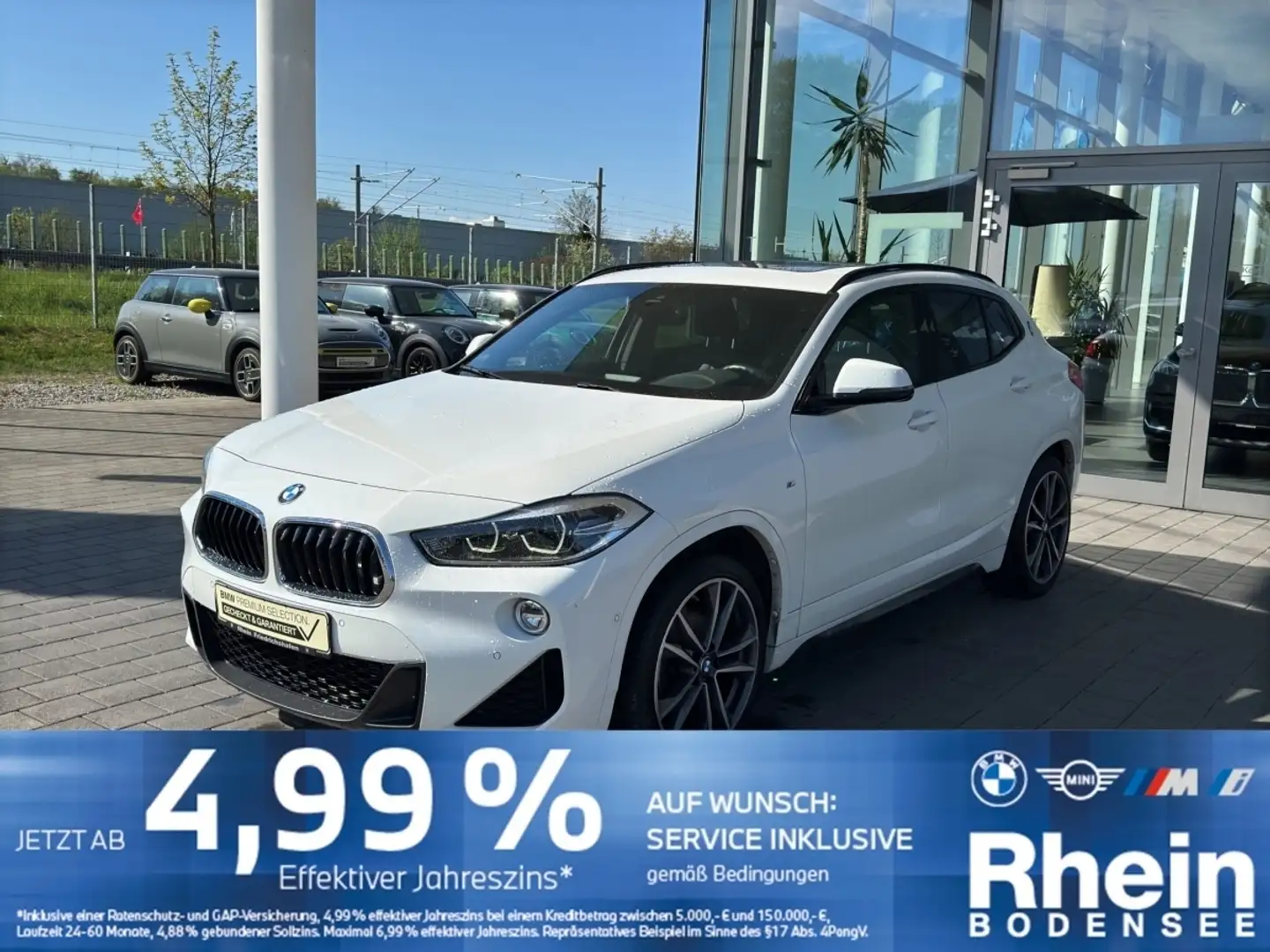 BMW X2 sDrive18d M Sport Panoramadach 19 AHK Hifi Wit - 1