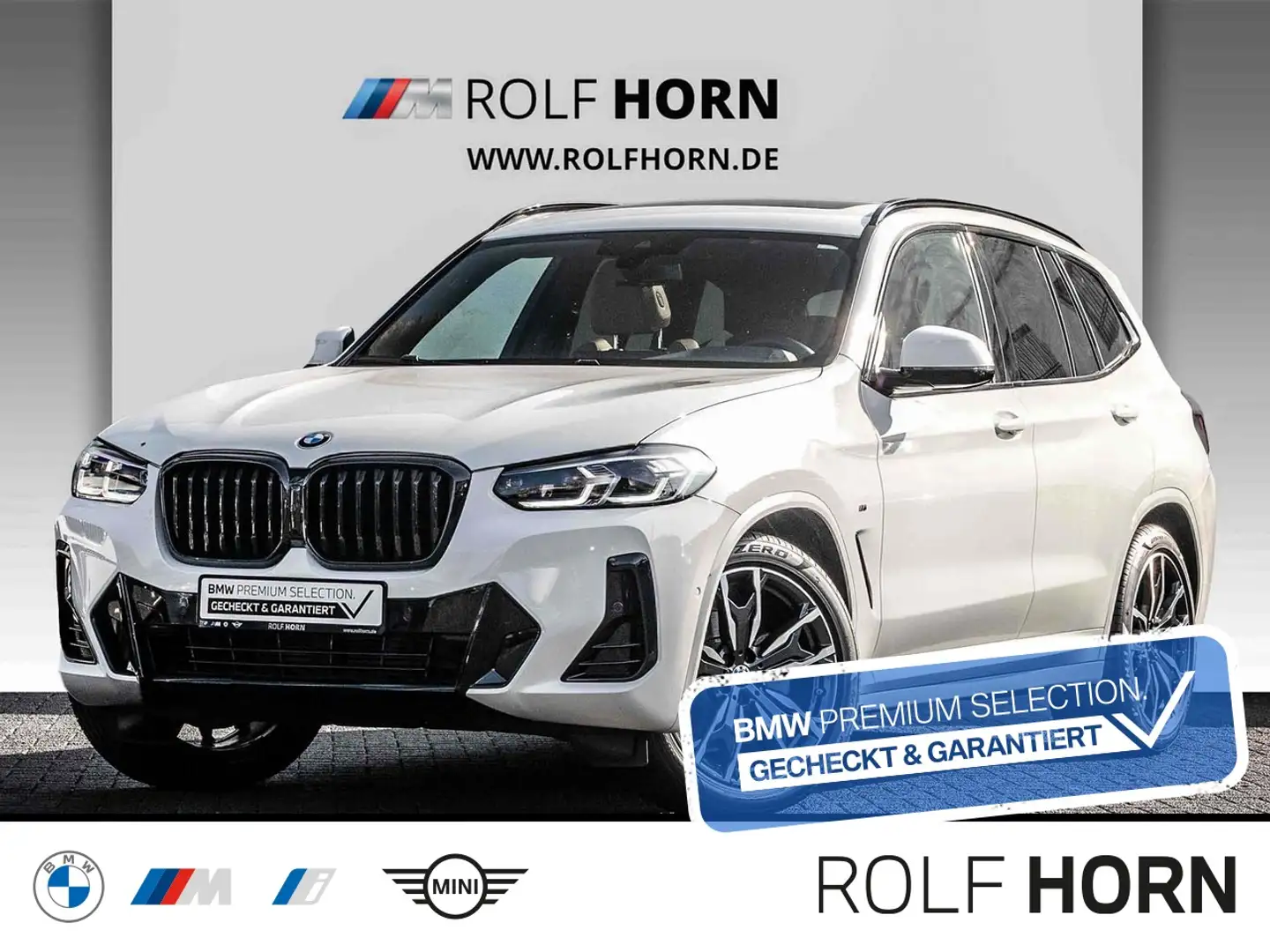 BMW X3 xDrive20d M Sport Pano AHK Laser HiFi 20" DAB Weiß - 1