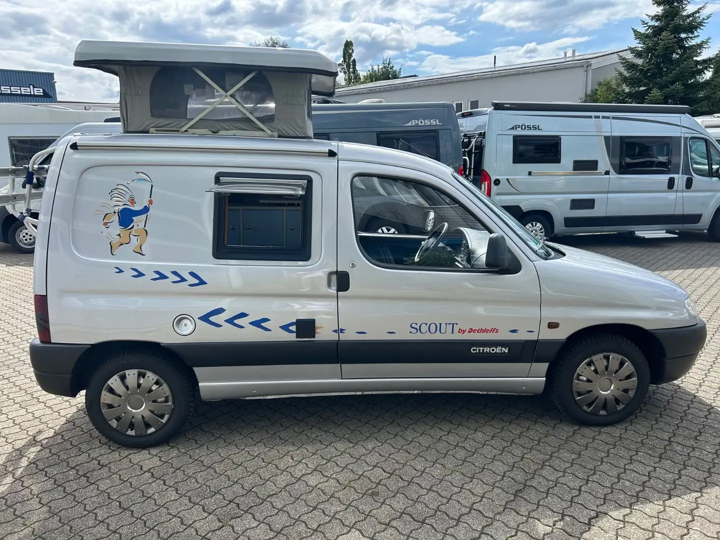 Citroen Berlingo Scout by Dethleffs*Camper mit Stehhöhe Silber - 2