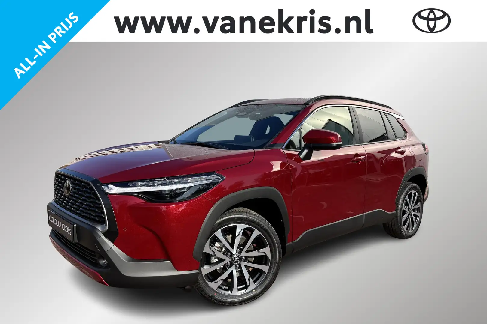 Toyota Corolla Cross Hybrid 140 Style, Parkeersensoren,BSM, Apple Carpl Rood - 1