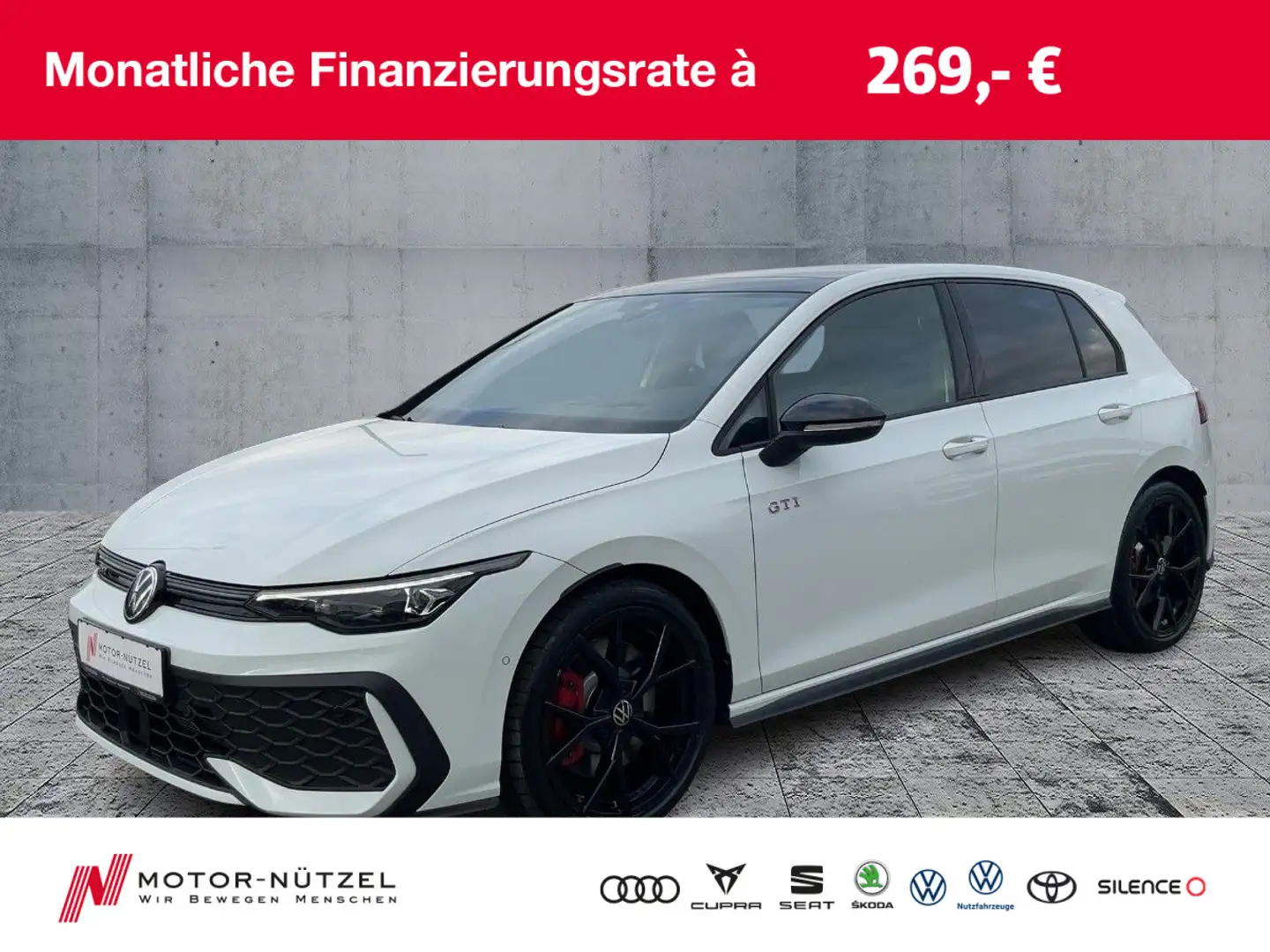 Volkswagen Golf GTI Golf VIII GTI 2.0 TSI DSG MATRIX+NAVI+PANO+19Z Weiß - 1