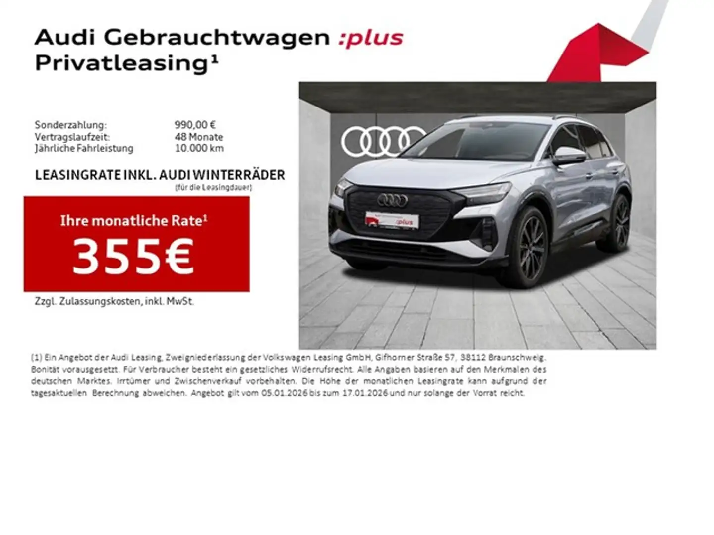 Audi Q4 e-tron 35 Advanced S line Matrix LED SONOS AHK LM20 Te... Silber - 2