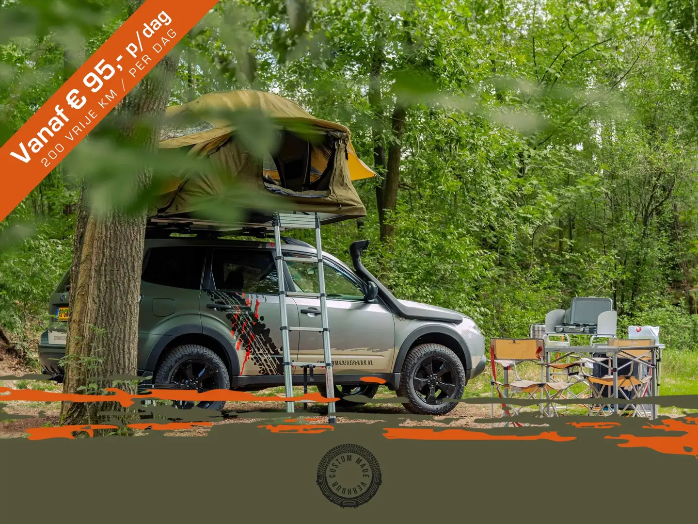 Subaru Forester 2.0 AWD Custom Made Verhuur v.a. 95,- p/dag | Dakt Grijs - 1