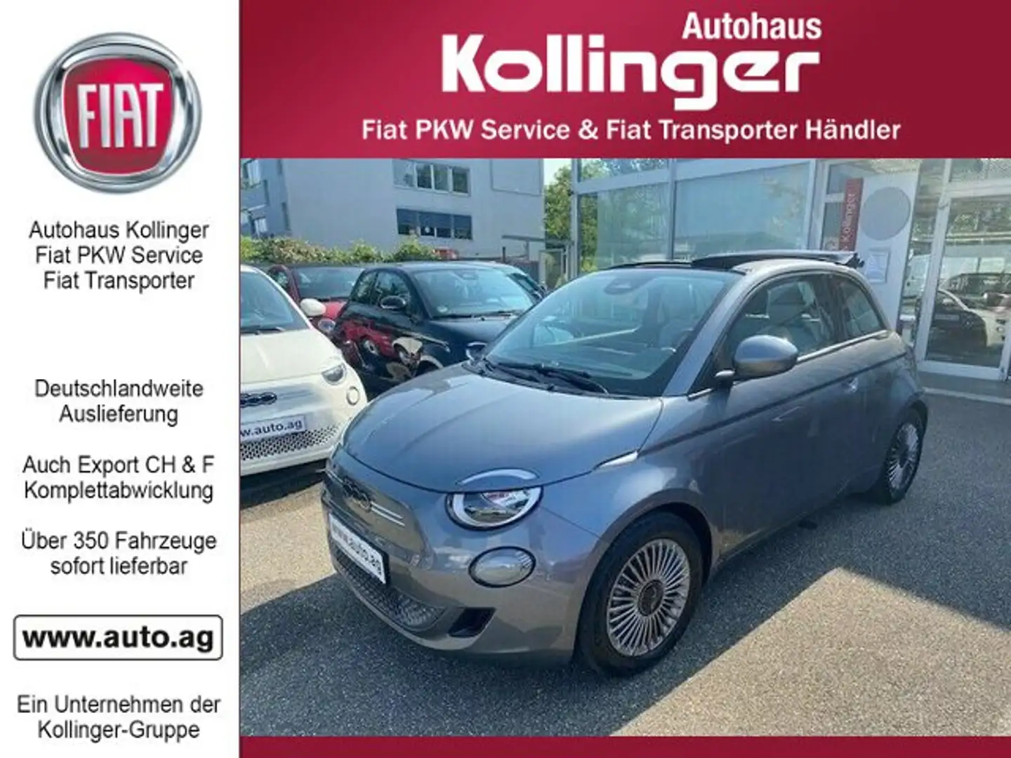 Fiat 500e ICON 42kWh CO-DRIVER-PACK Grijs - 1