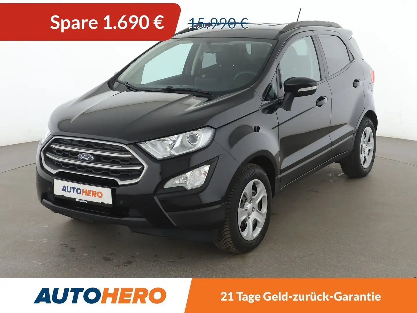 Ford EcoSport 1.0 EcoBoost Cool&Connect Aut*NAVI*TEMPO*PDC* Schwarz - 1