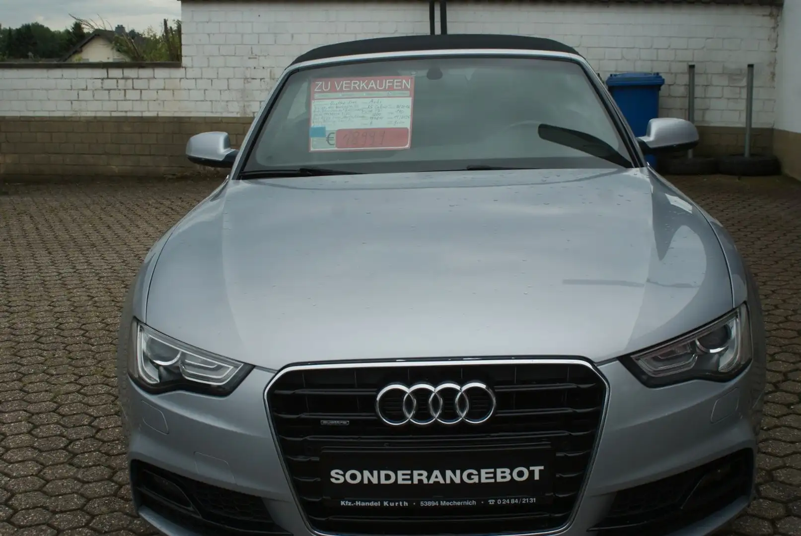 Audi A5 Cabriolet 2.0 TDI quattro S Line Silber - 2