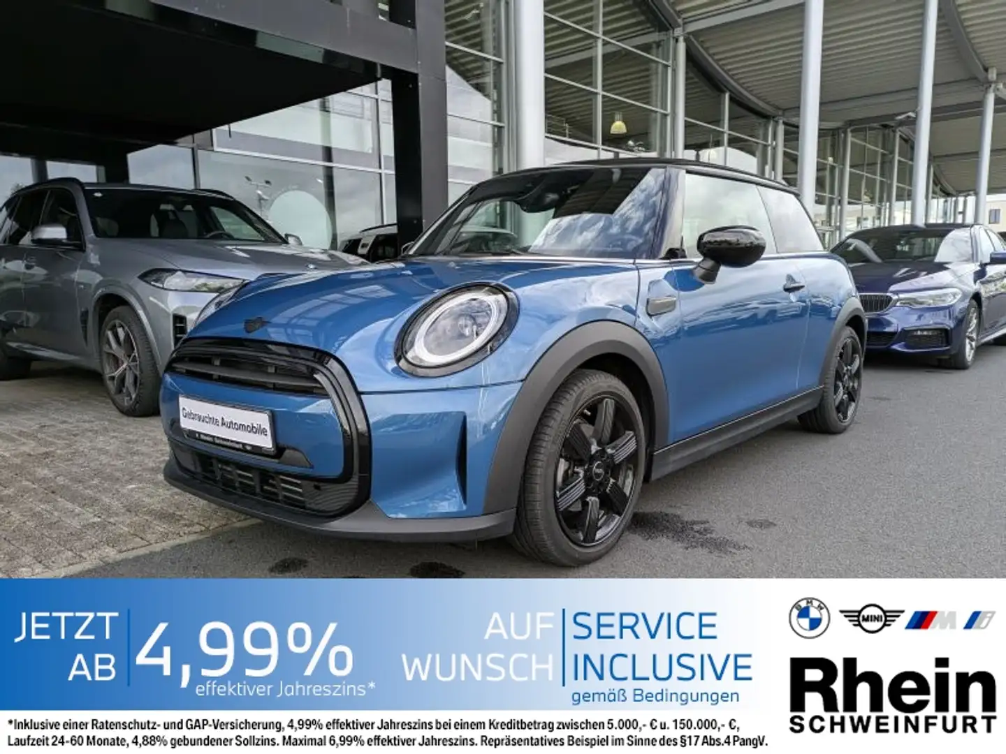 MINI Cooper 3-Türer LED. Navi. PDC. Lenkradheizung. Blau - 1